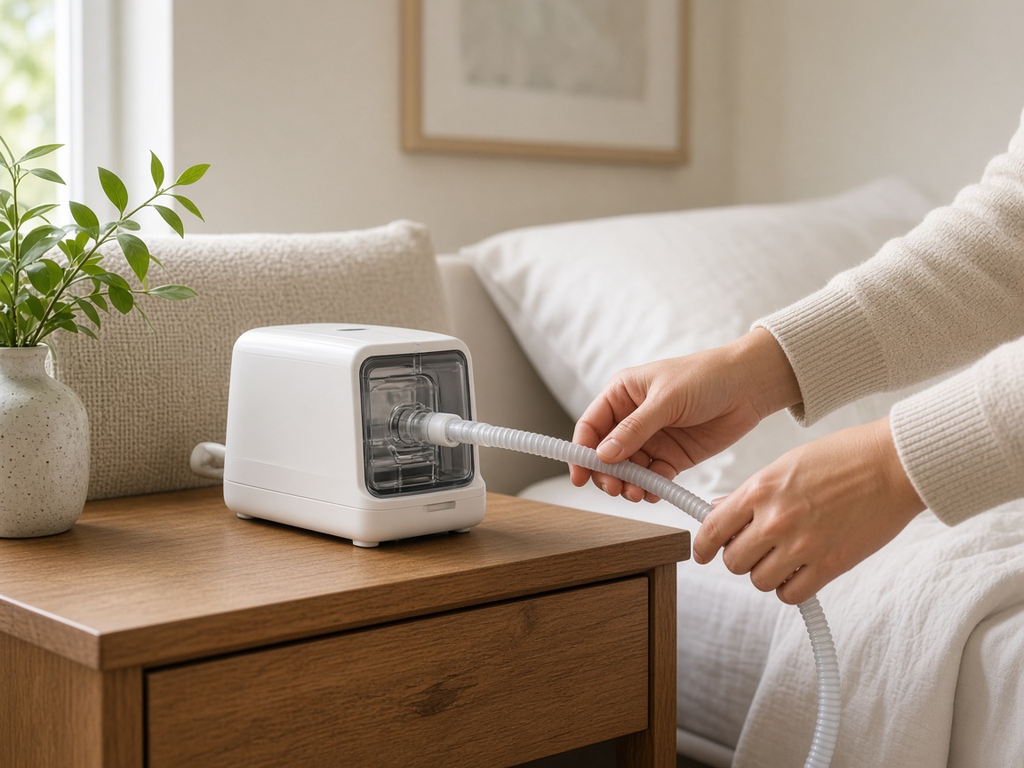 Evde CPAP kurulumu